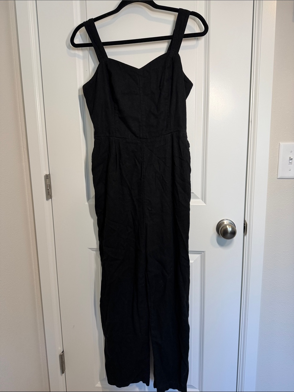 Old Navy Black Jumpsuit with Wide Straps